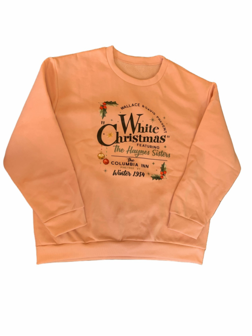 Unbranded White Christmas Sweatshirt Pink XL